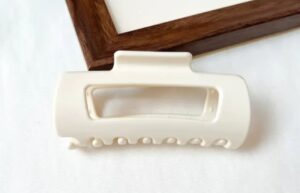 Large Flexible Claw Clip - White