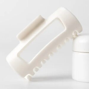 Large Flexible Claw Clip - White