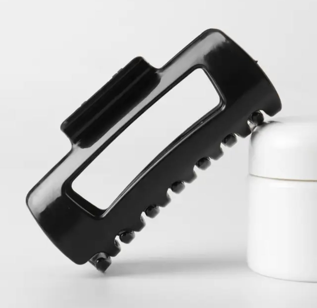 Large Flexible Claw Clip - Black