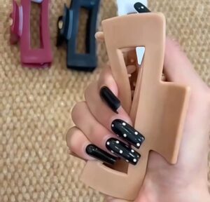 Flexible Claw Clip - Beige