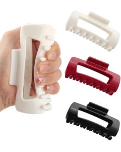 Large Flexible Claw Clip - White
